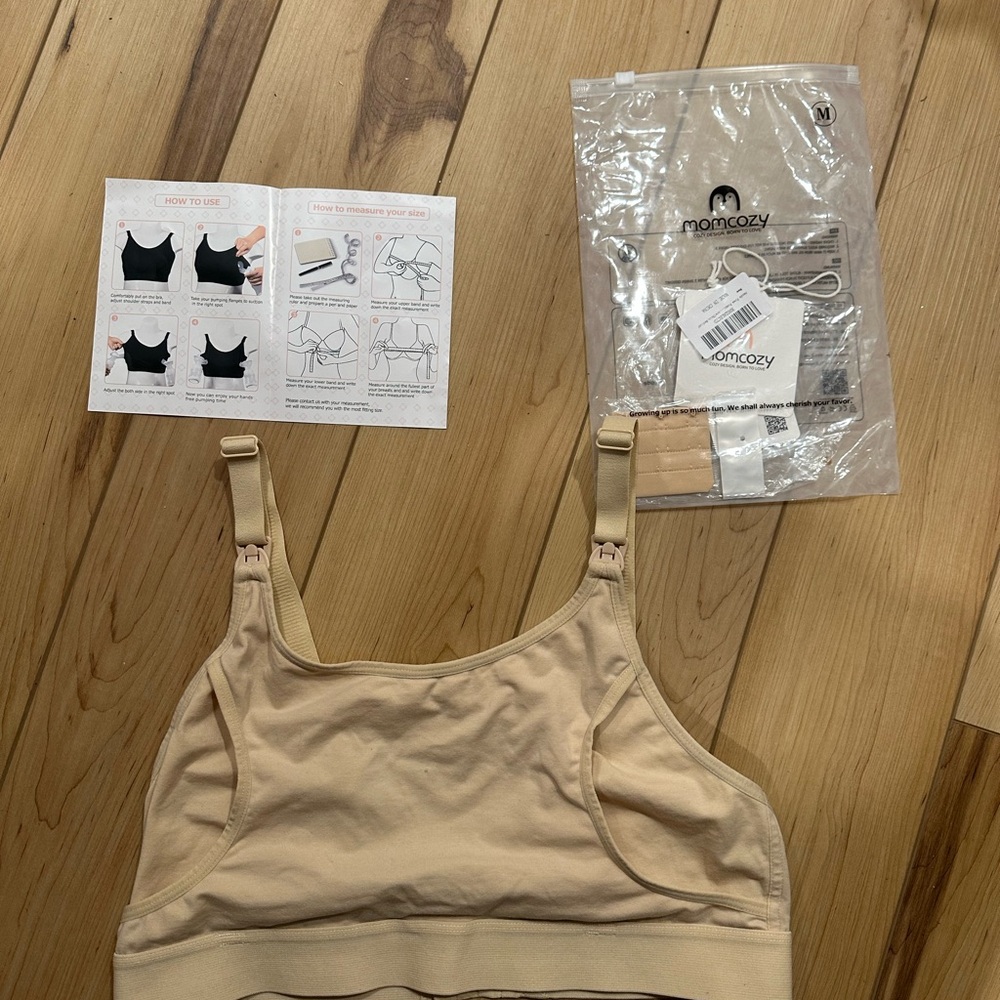 Beige Nursing/Pumping Bra